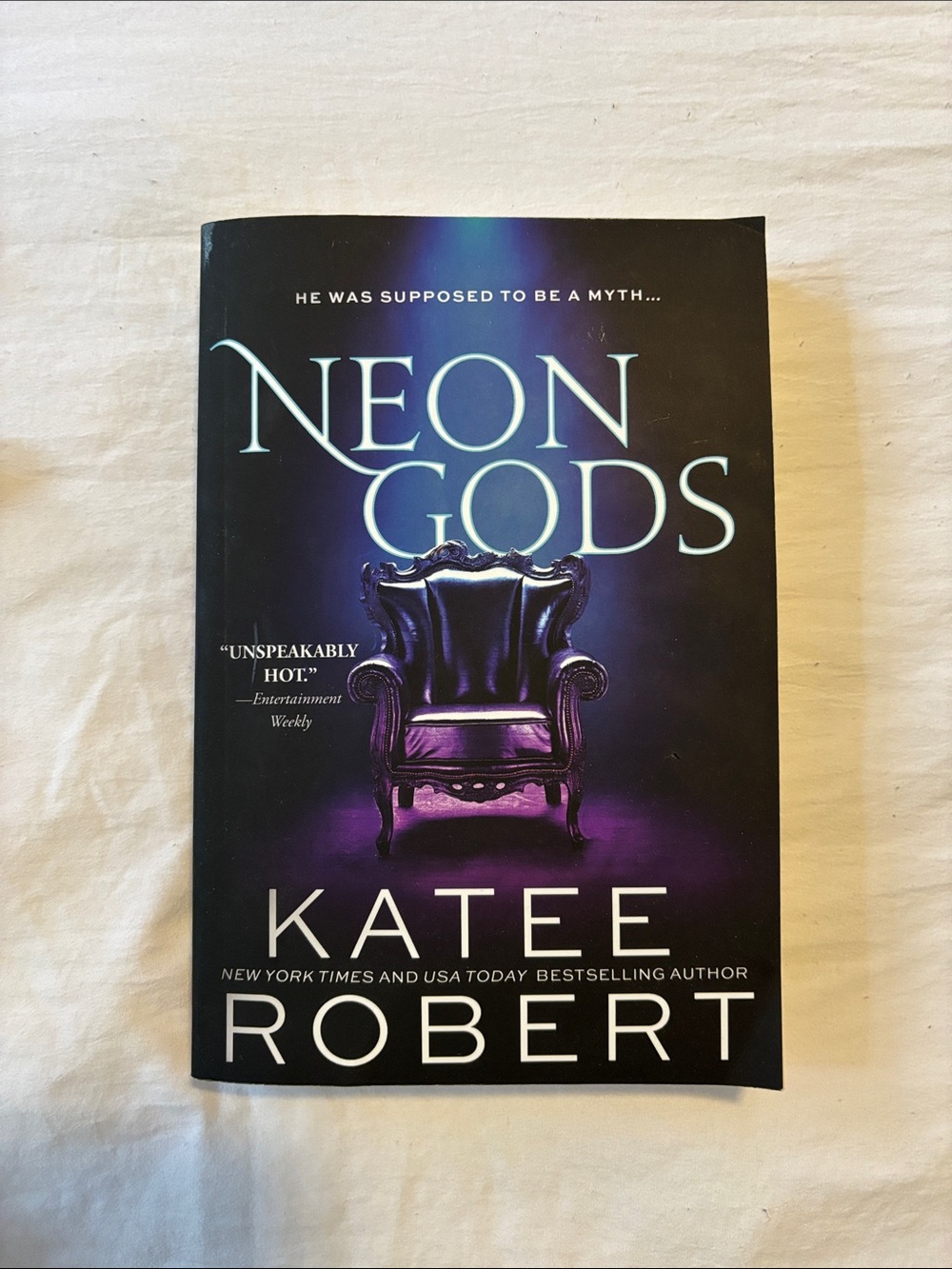 Neon Gods Paperback Book - Purple Cover